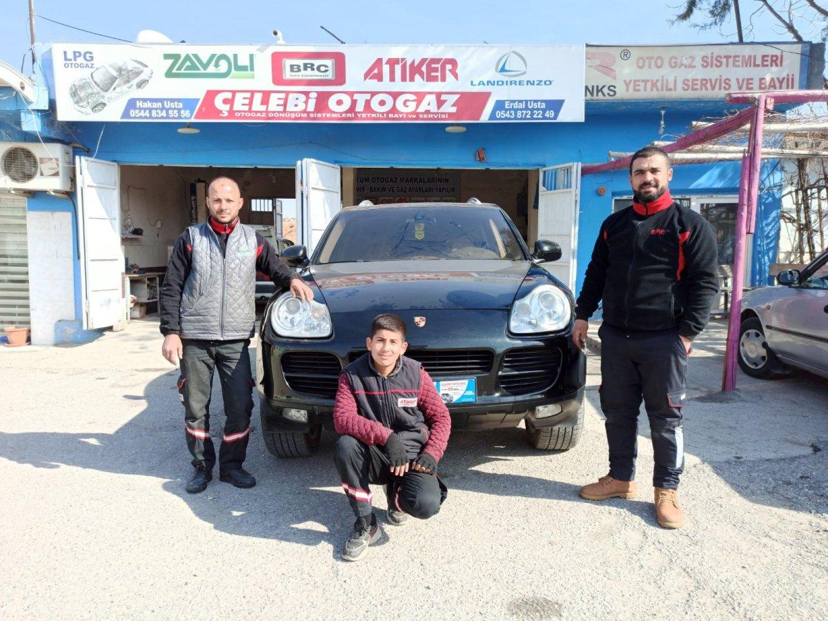 Siirt'te milyonluk Porsche’ye LPG takıldı