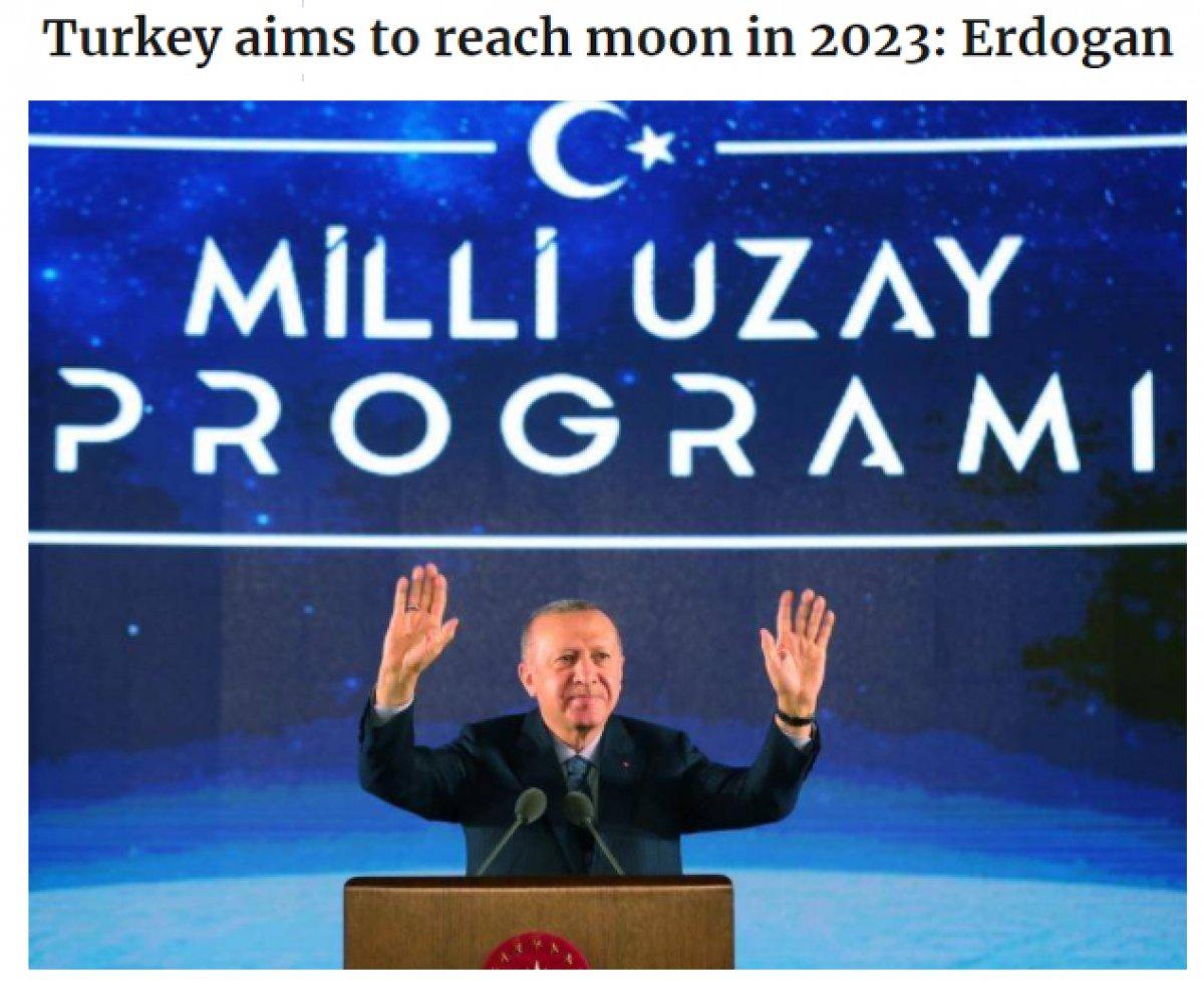 Türkiye'nin Milli Uzay Programı dünya basınında