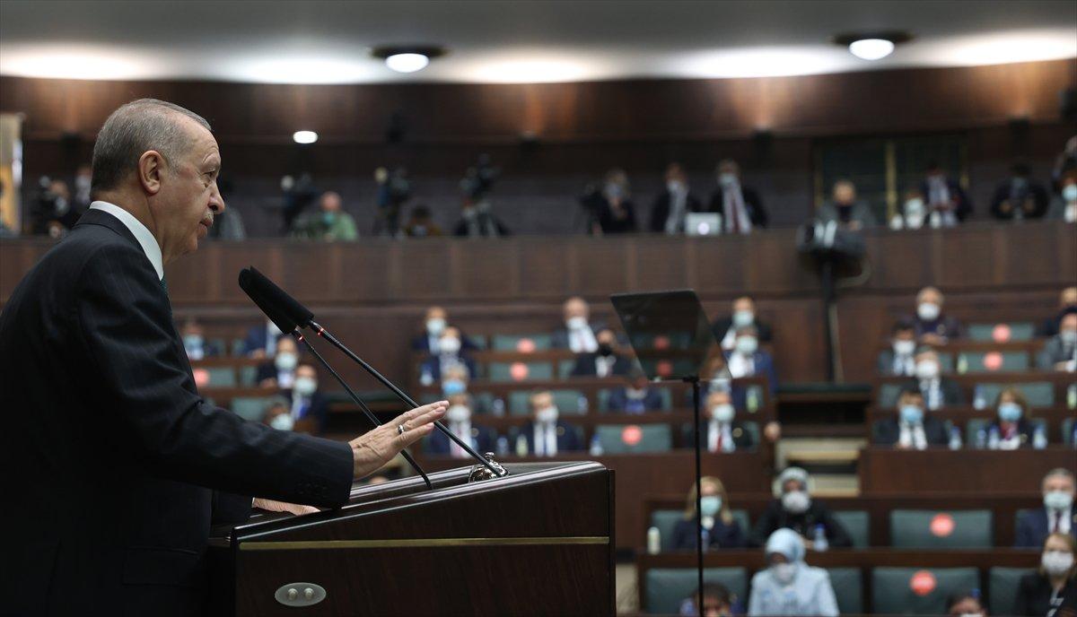 Cumhurbaşkanı Erdoğan, grup toplantısında konuştu