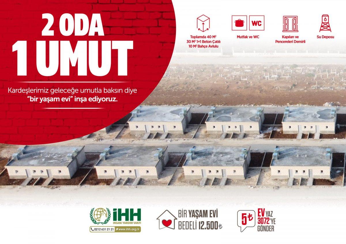 İHH, İdlib'de 'Yaşam Evleri' projesiyle briket evler inşa edecek