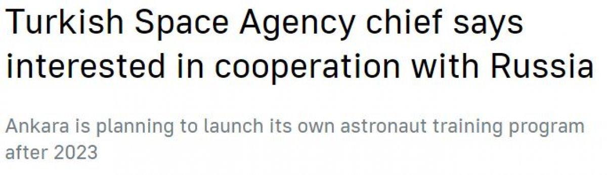 Türkiye'nin Milli Uzay Programı dünya basınında