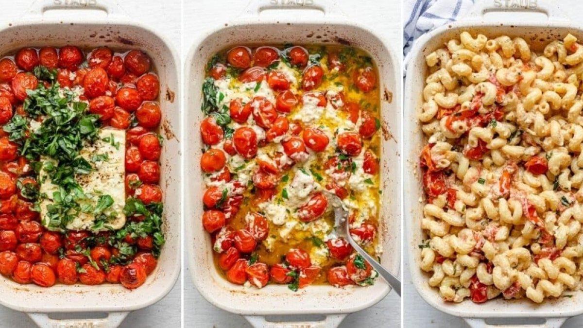 TikTok'un yeni trendi 'Feta Pasta' nedir, nasıl yapılır? TikTok fırında peynirli domatesli makarna tarifi..
