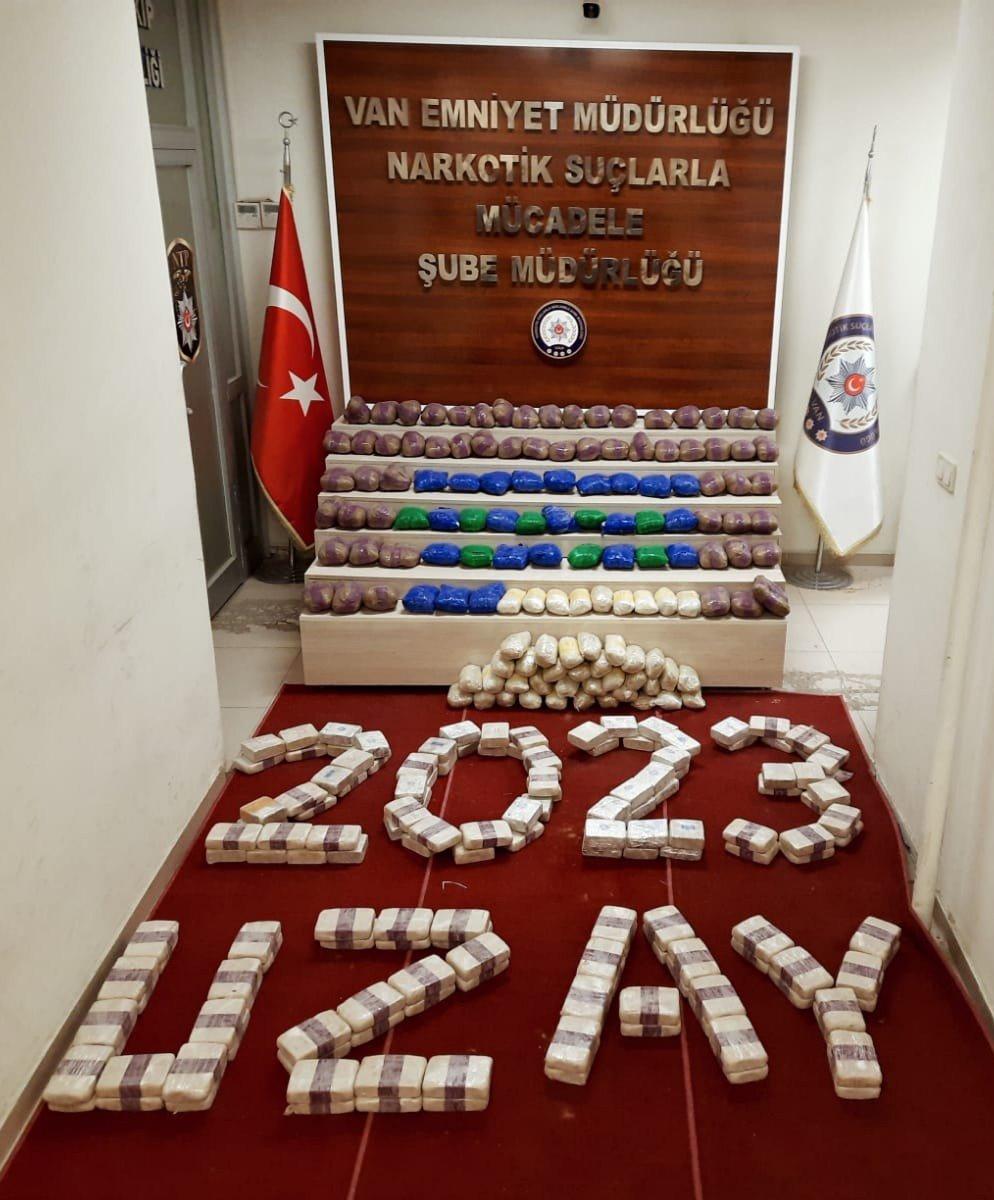 Van'da 2 ayrı operasyonda, 246 kilo eroin ele geçirildi