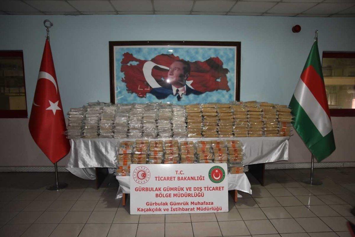 Gürbulak Sınır Kapısı'nda 808 kilo eroin ele geçirildi