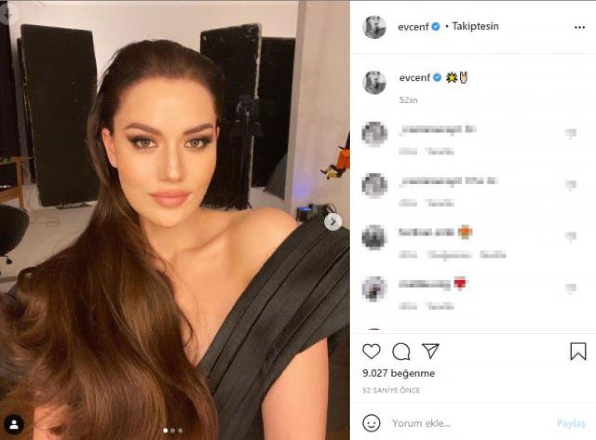 Fahriye Evcen'den yeni pozlar