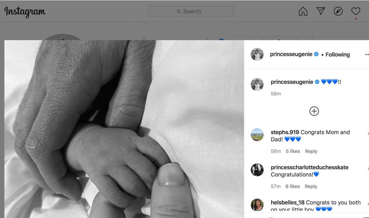 Kraliçe Elizabeth'in torunu Prenses Eugenie anne oldu