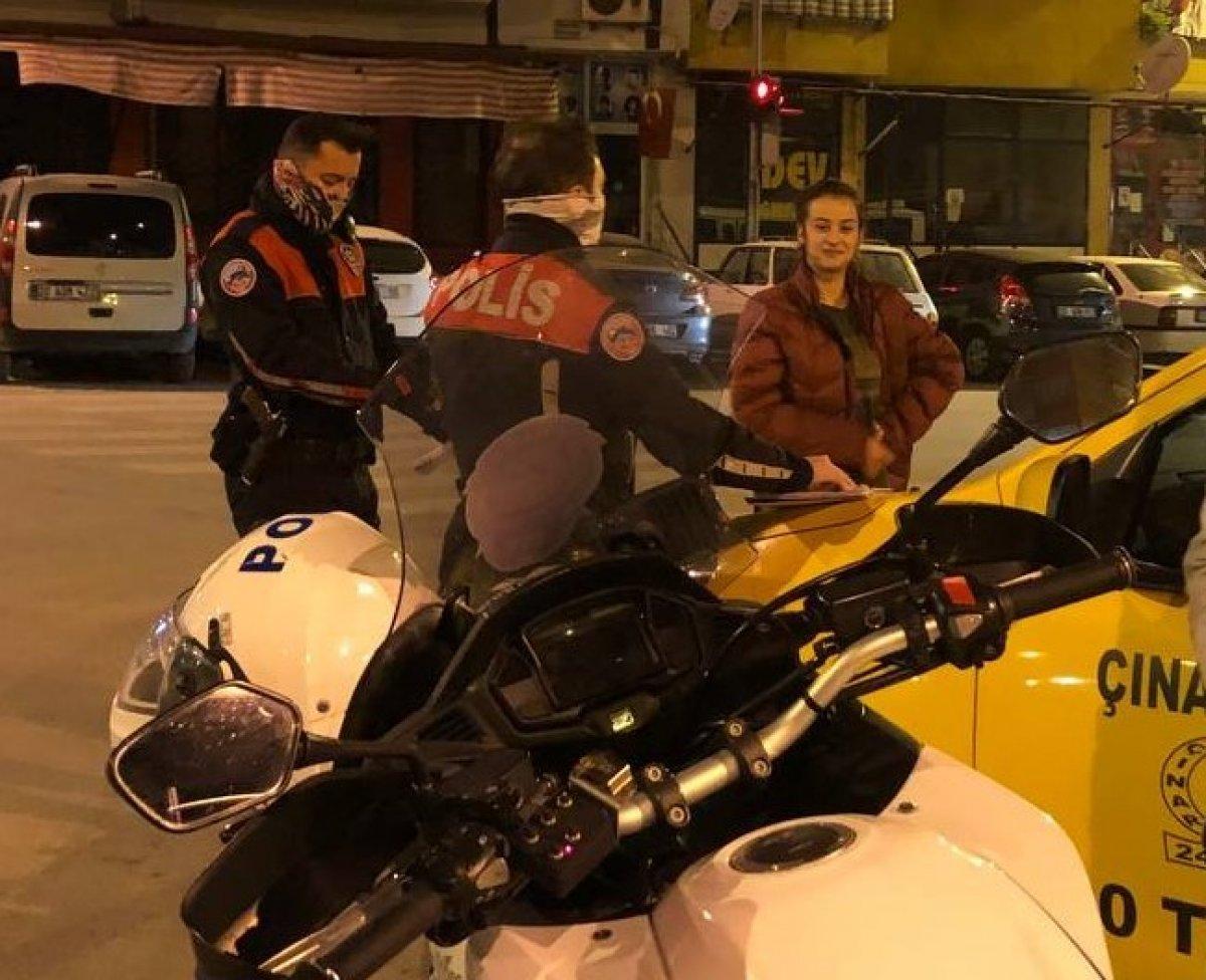 Denizli'de ceza kesilince gülmeye başlayan genç, karakolluk oldu