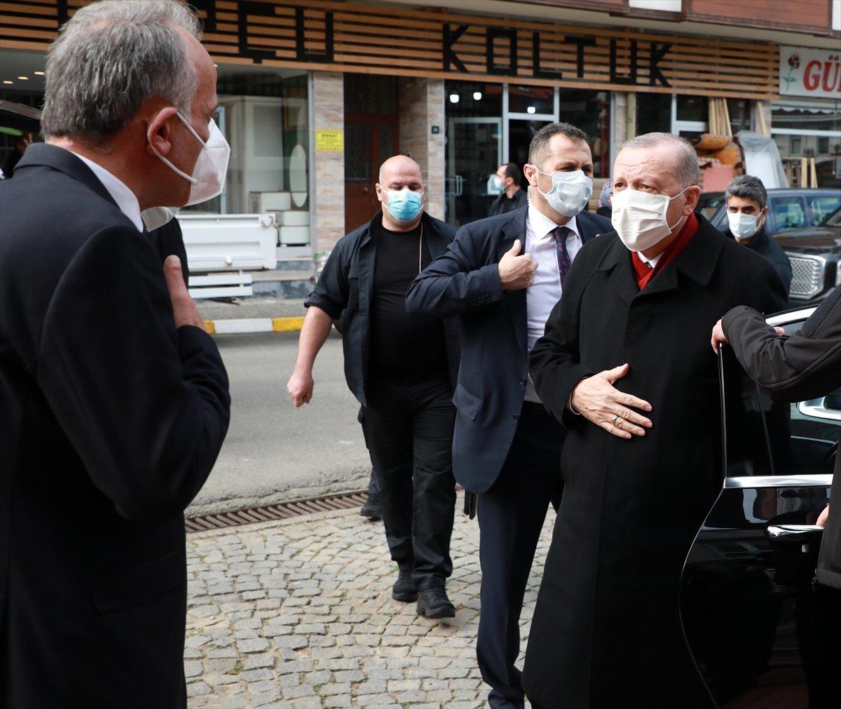 Cumhurbaşkanı Erdoğan, memleketi Rize'de