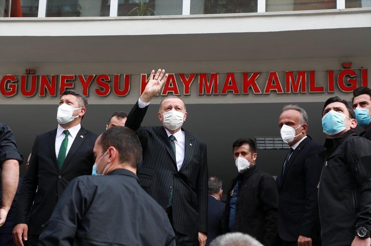 Cumhurbaşkanı Erdoğan, memleketi Rize'de