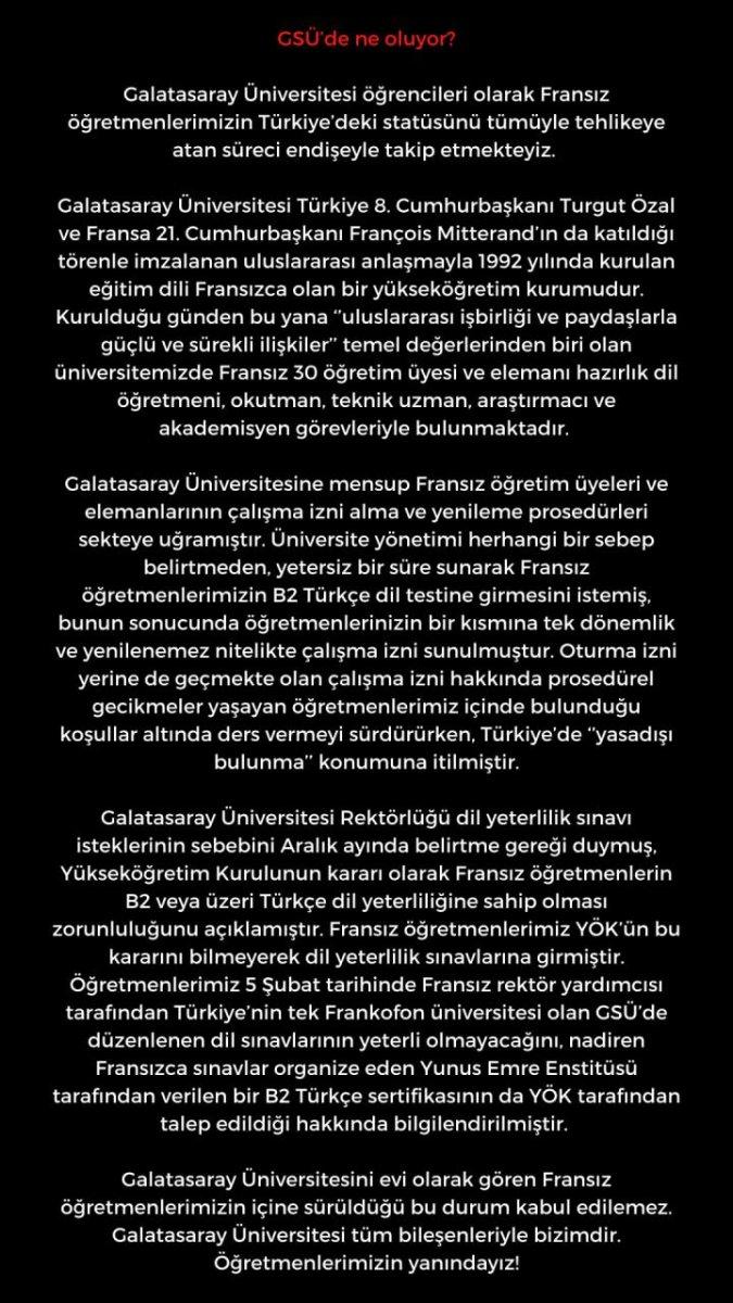 Galatasaray Üniversitesi'nde Fransız hocalara Türkçe şartı, öğrencileri rahatsız etti
