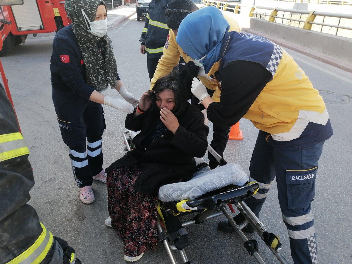 Aksaray'da karısını dövüp bıçakladı, eve kilitledi