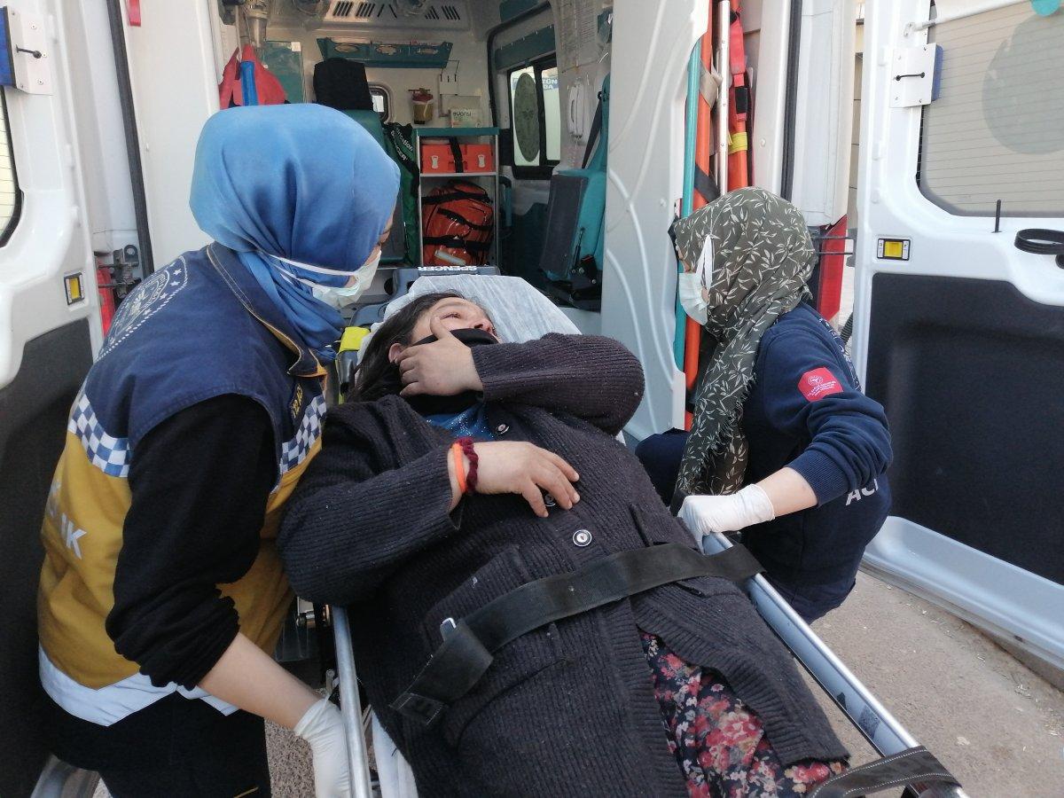 Aksaray'da karısını dövüp bıçakladı, eve kilitledi