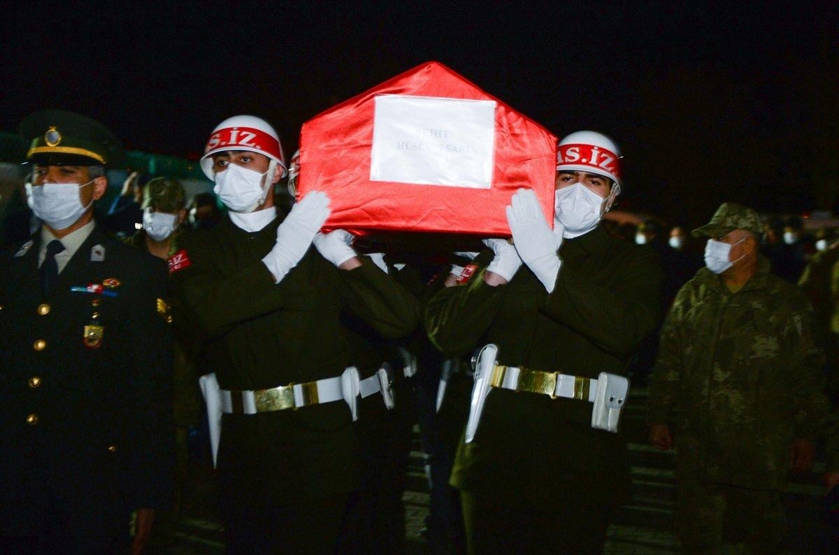 Gara şehitleri, memleketlerine getiriliyor