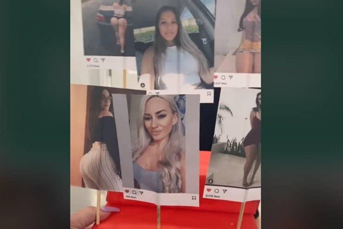 Eşine sosyal medyada beğendiği kadınların fotoğrafını hediye etti