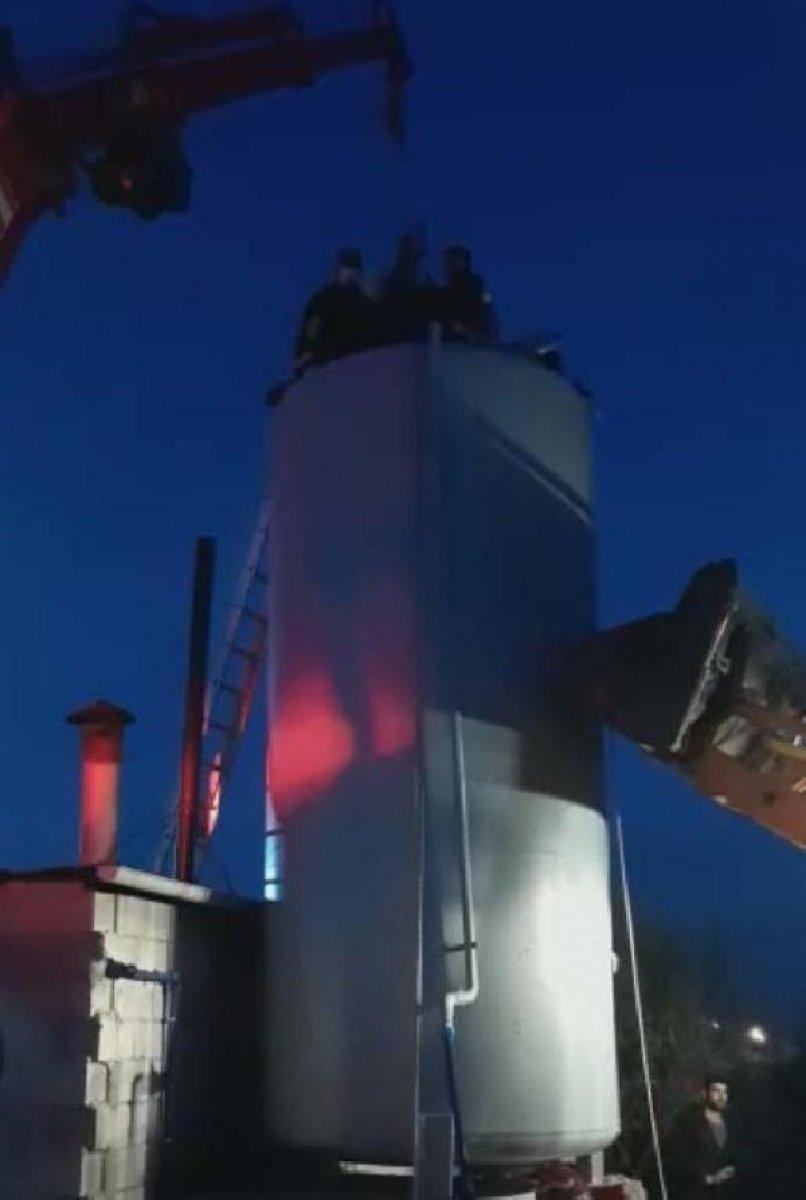 Gaziantepli çift 10 metrelik su deposundan 15 saat sonra kurtarıldı