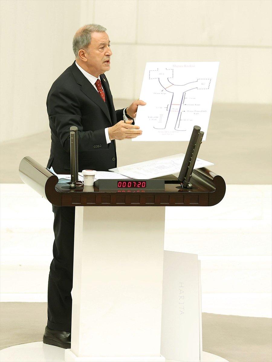 Hulusi Akar, Meclis'te Gara bilgilendirmesi yaptı