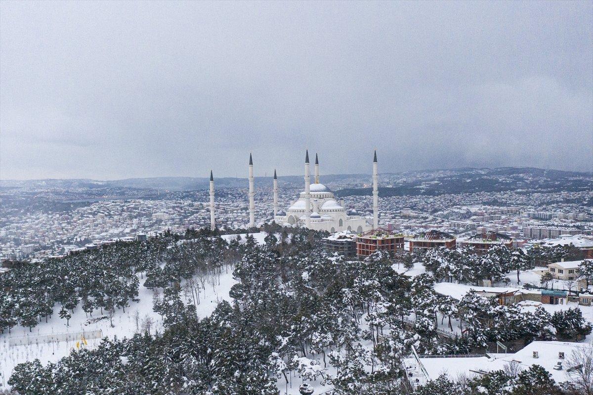İstanbul'dan nefes kesen kar manzaraları