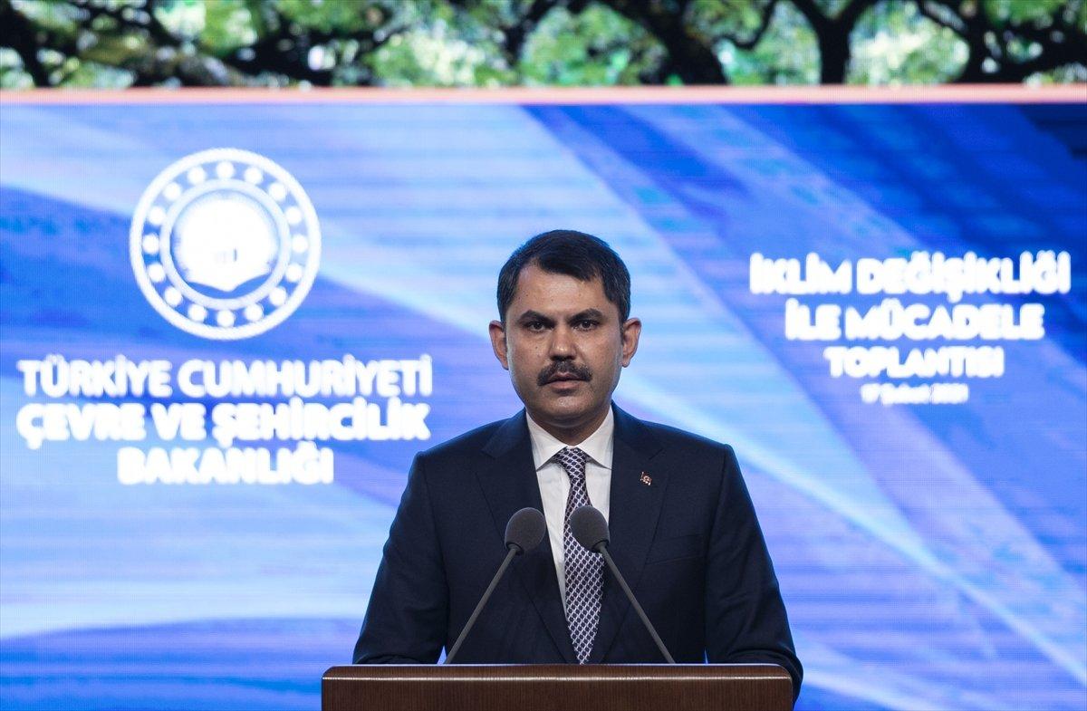 Murat Kurum: İklim Değişikliğiyle Mücadele Raporu'nu Meclis'e sunacağız