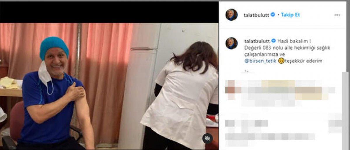 Talat Bulut koronavirüs aşısı oldu