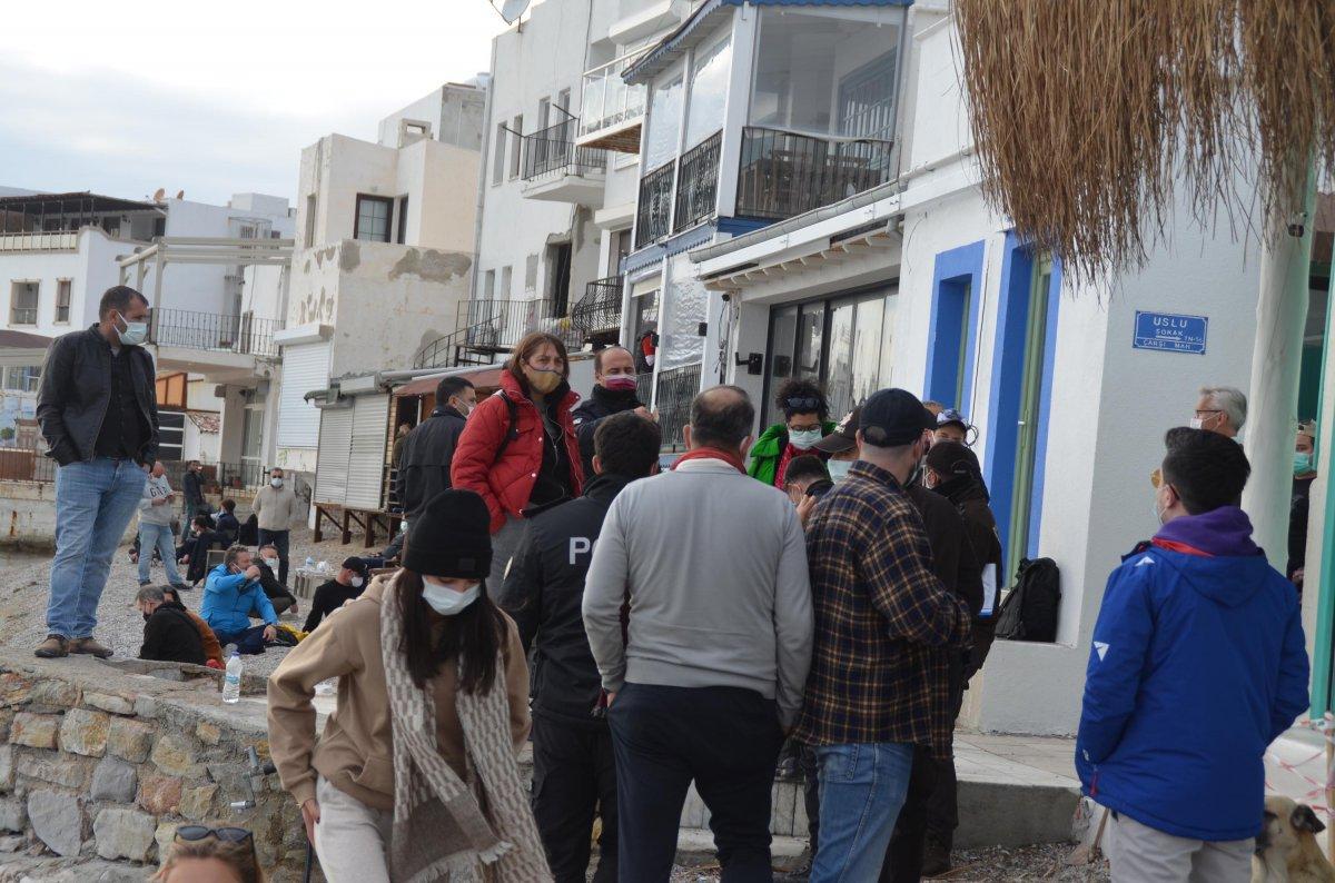 Bodrum sahillerinde dikkat çeken yoğunluk