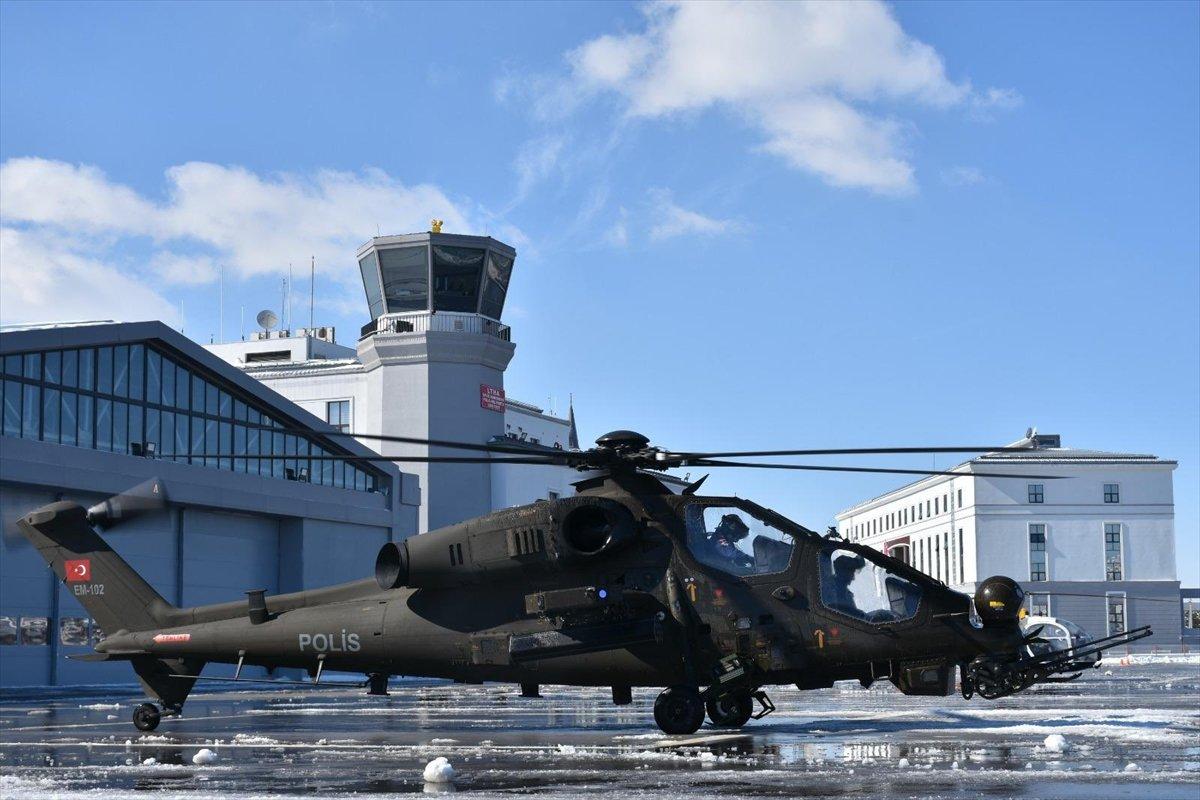 Emniyet'in envanterine katılan ATAK helikopteri için tören düzenlendi