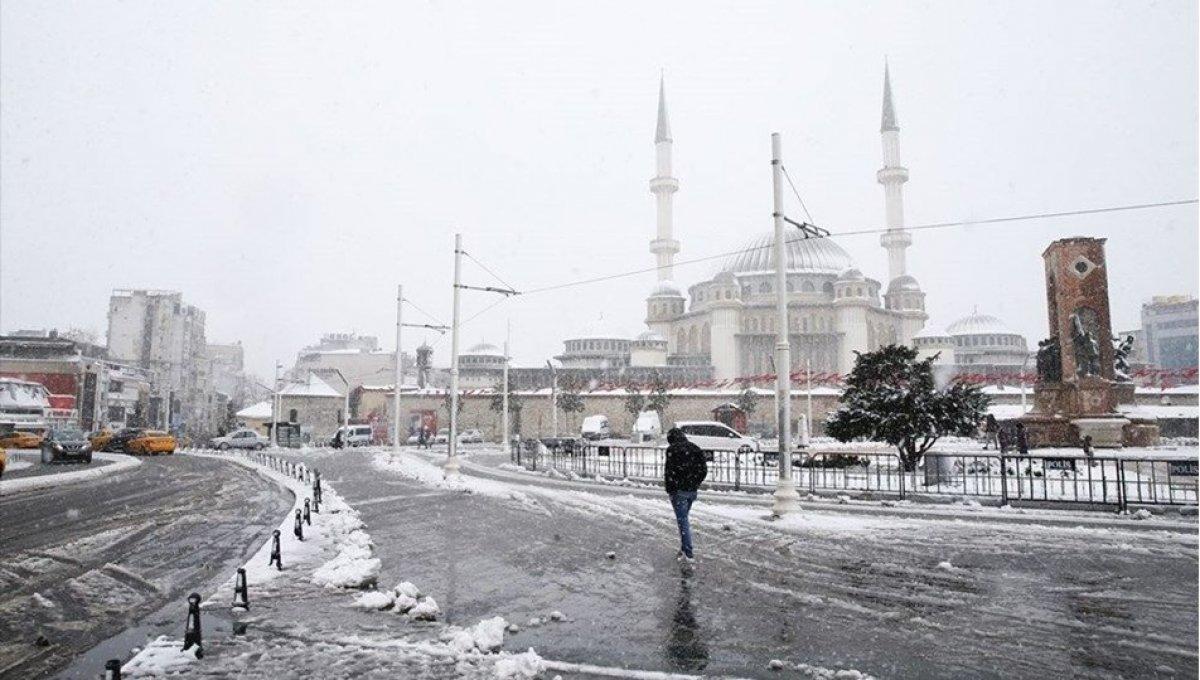 Kar yağışı yerini yağmura bırakıyor