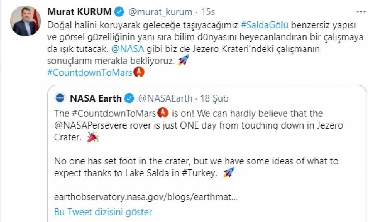 NASA Salda Gölü