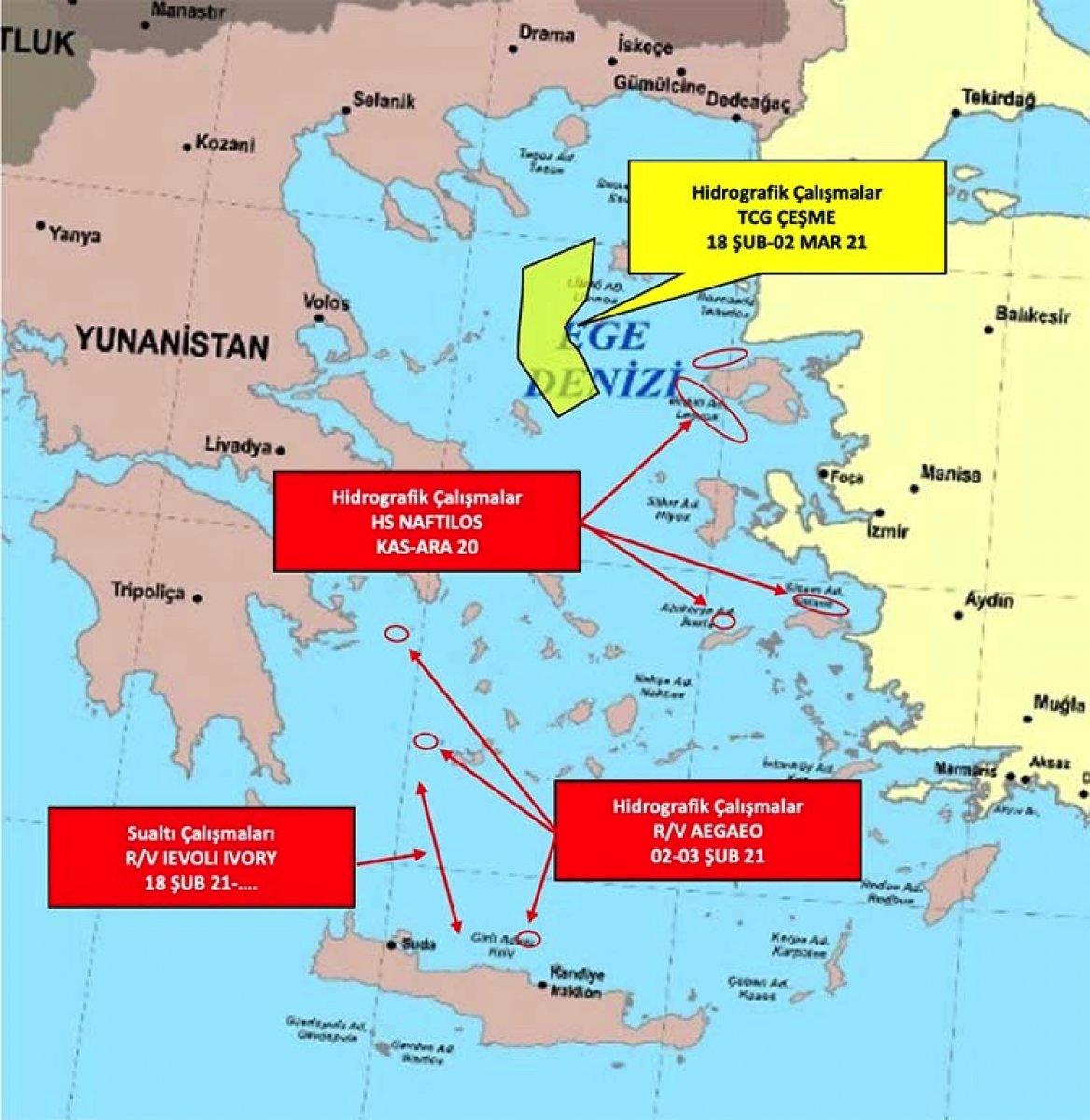Yunanistan'ın Ege'de gerginliği tırmandıran faaliyetleri devam ediyor