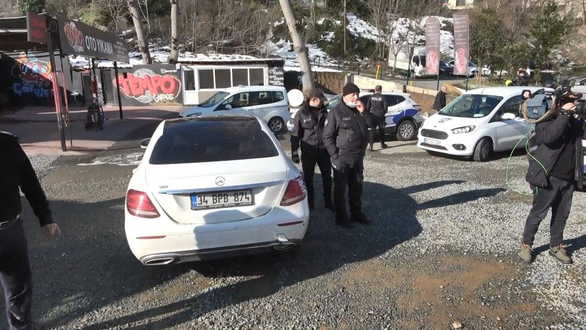 Beşiktaş’ta otoparkın istinat duvarı çöktü