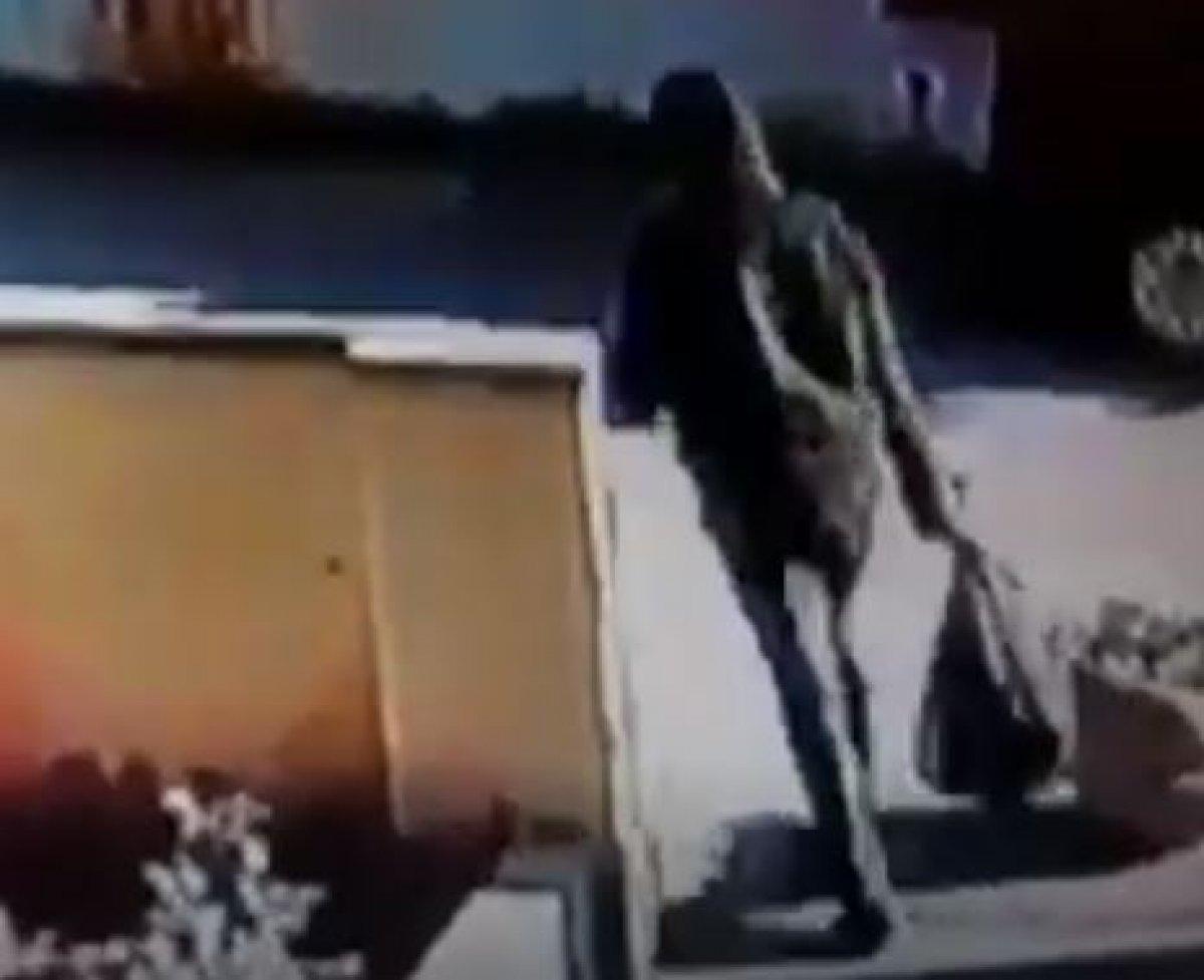 Gaziantep'te ayakkabı hırsızı kamerada