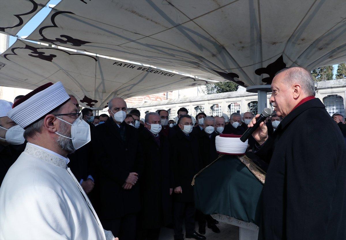 Cumhurbaşkanı Erdoğan, Emin Saraç'ın cenaze törenine katıldı