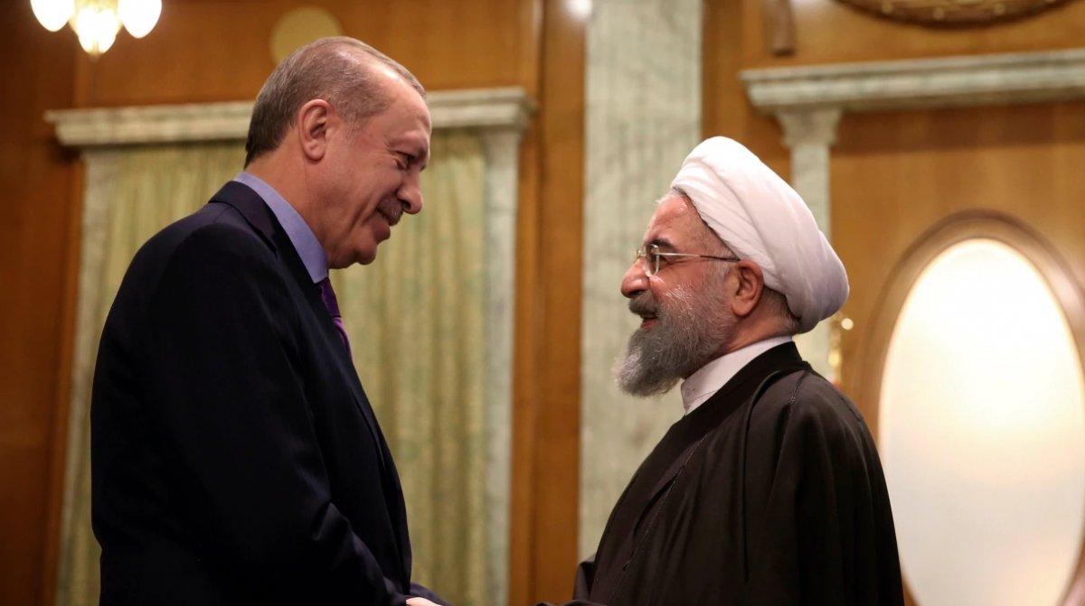 Cumhurbaşkanı Erdoğan, Ruhani'yle görüştü