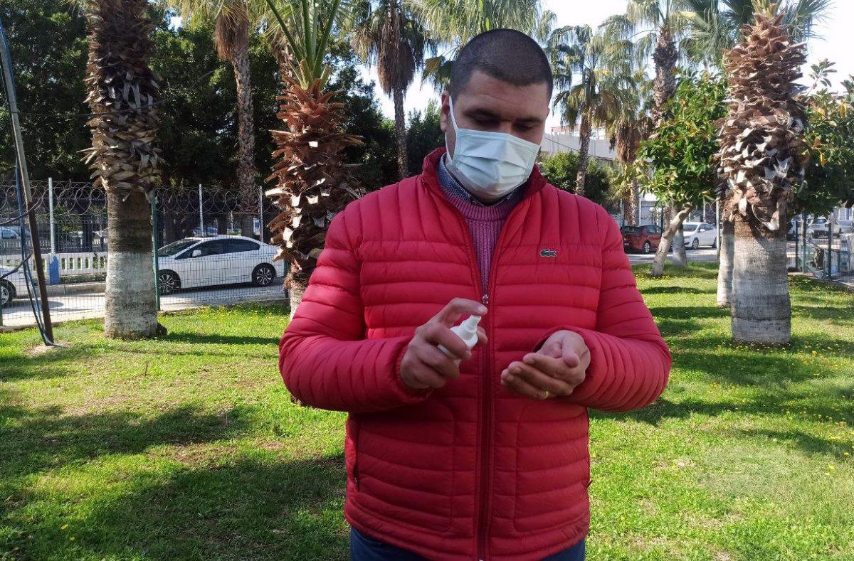 Mersin'de dezenfektan yüzünden ehliyetini kaptıran sürücü