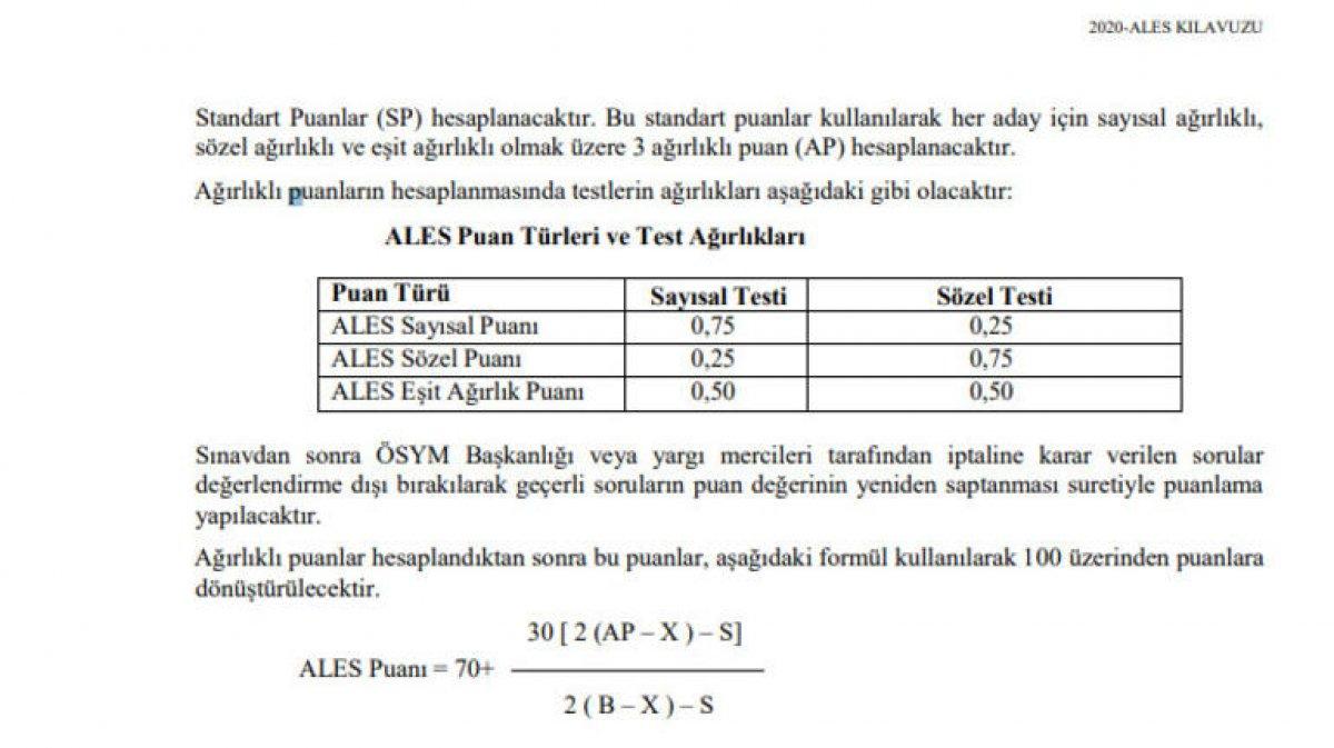 ALES soruları ve cevapları yayımlandı mı? ALES 2 sonuçları ne zaman açıklanacak? 2021 ALES puan hesaplama..