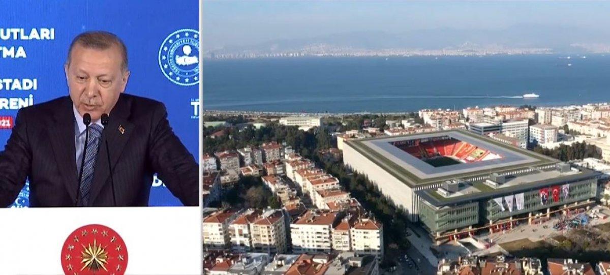 Cumhurbaşkanı Erdoğan, Göztepe Stadyumu'nun açılışını gerçekleştirdi
