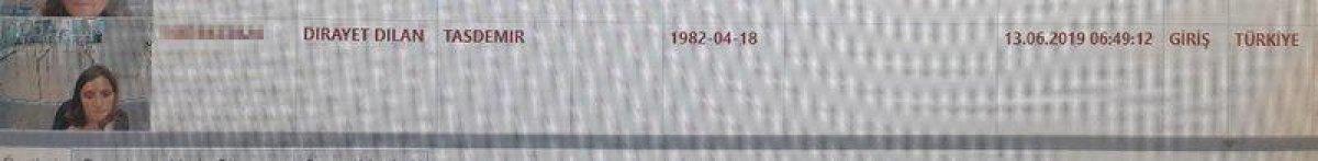 HDP'li Dirayet Dilan Taşdemir'in Erbil'e giriş kaydı ortaya çıktı