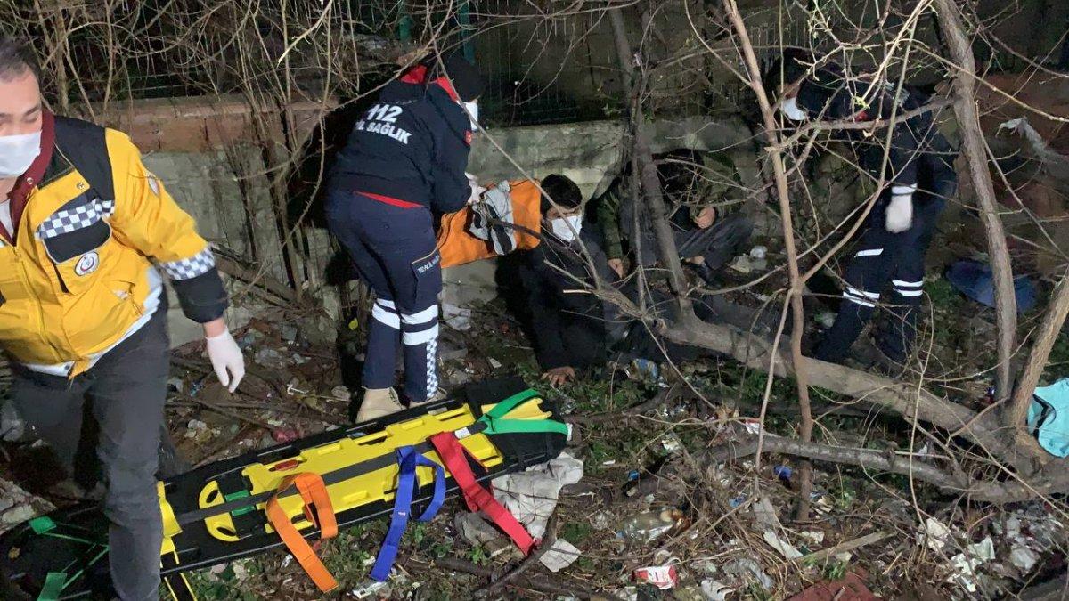 Sancaktepe'de polisten kaçan iki şüphelinin bacağı kırıldı