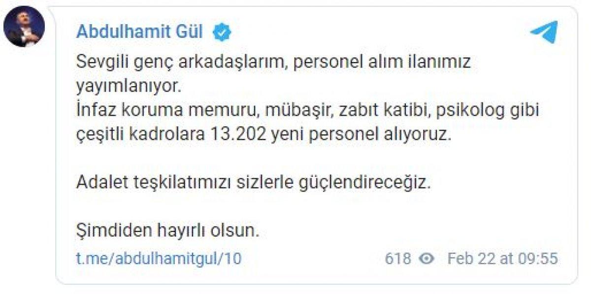 Adalet Bakanlığı 13 bin 202 yeni personel alacak