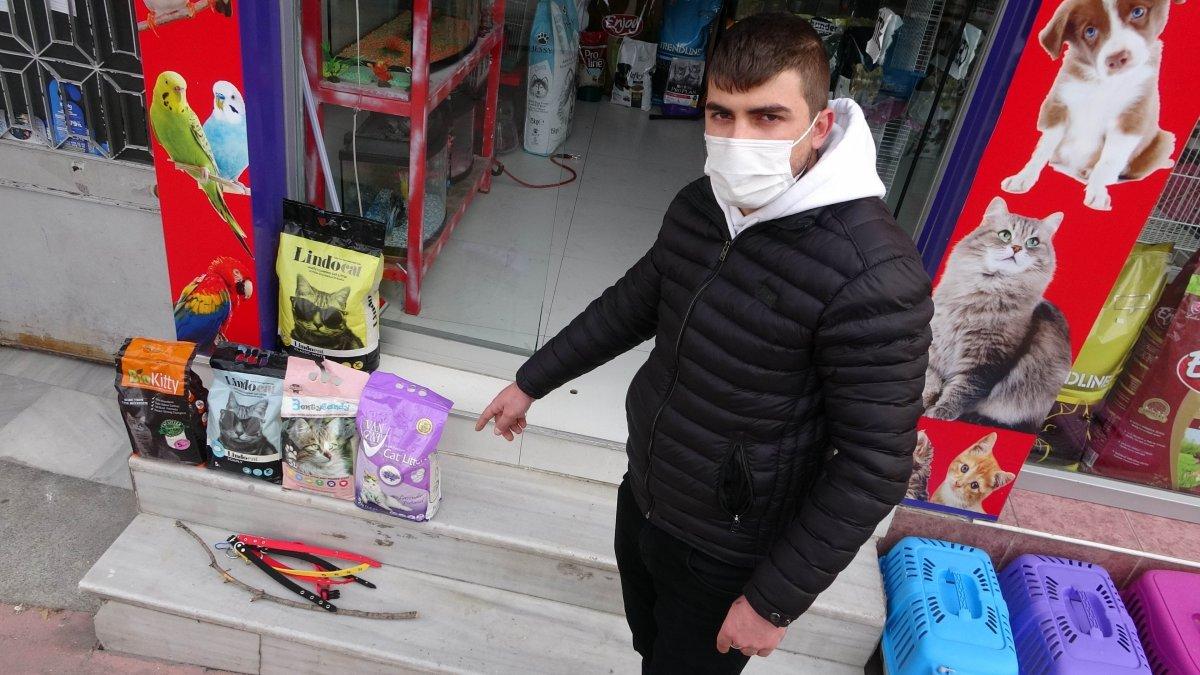 Samsun'da hırsız 100 liralık tasma için bin 500 liralık camı kırdı