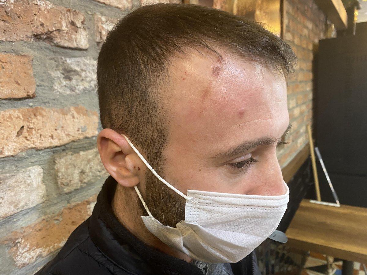 Çağlayan’da üzerine atlayan adamdan şikayetçi oldu