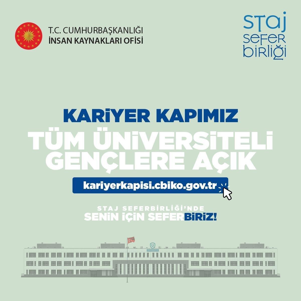 Staj seferbirliği ne zaman? Cumhurbaşkanlığı staj seferbirliği başvurusu nasıl yapılır, kimler başvurabilir?