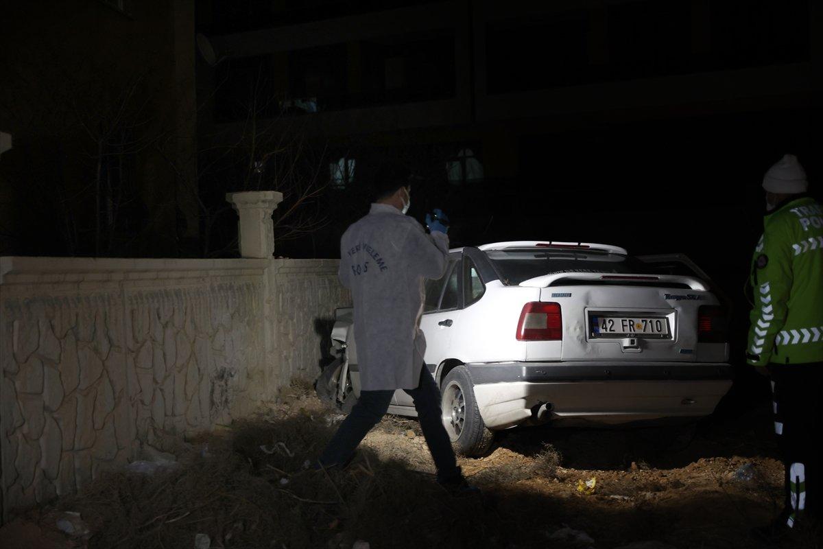 Konya'da duvara çarpan sürücü hayatını kaybetti