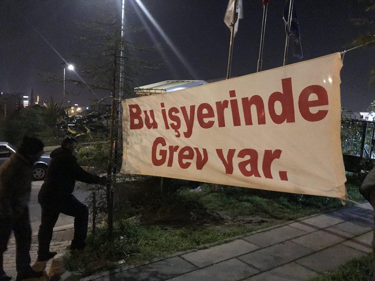 Maltepe Belediyesi'nde işçiler greve başladı