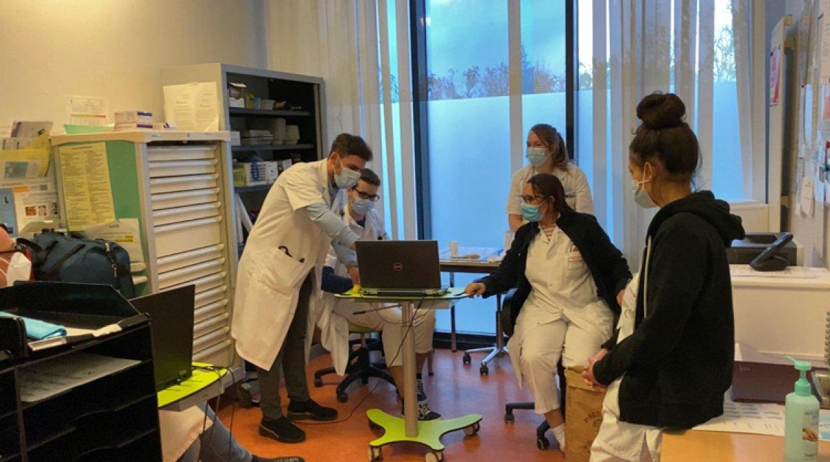 Fransa'da genç Türk doktor, babasının öldüğü hastanede hayat kurtarıyor