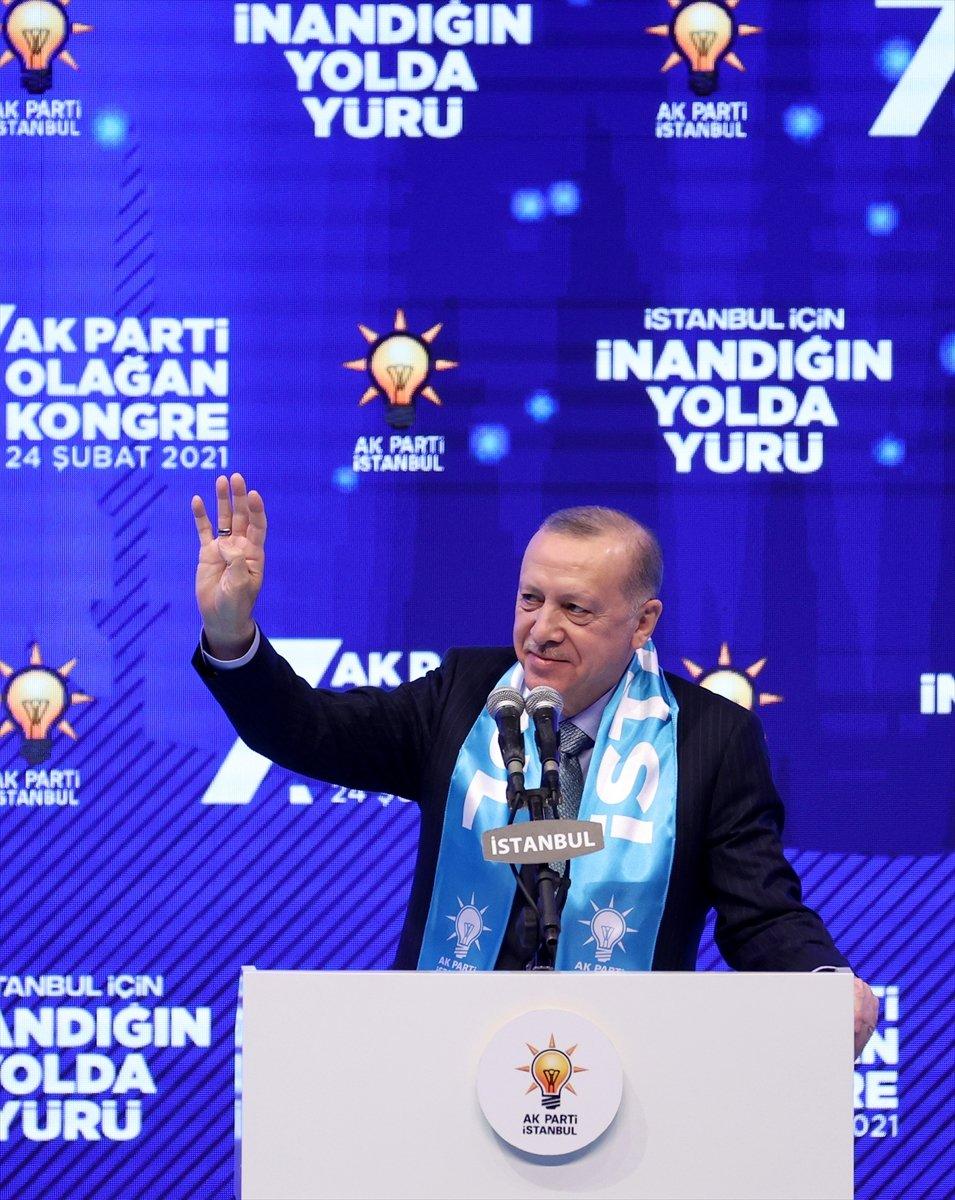 Cumhurbaşkanı Erdoğan, AK Parti İstanbul kongresinde