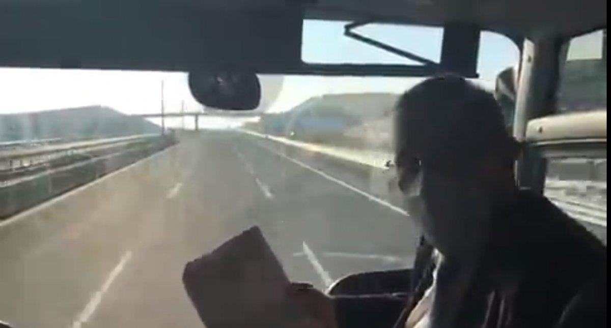 Faik Öztrak, Türkiye’nin ilk akıllı otoyolunu kullandı