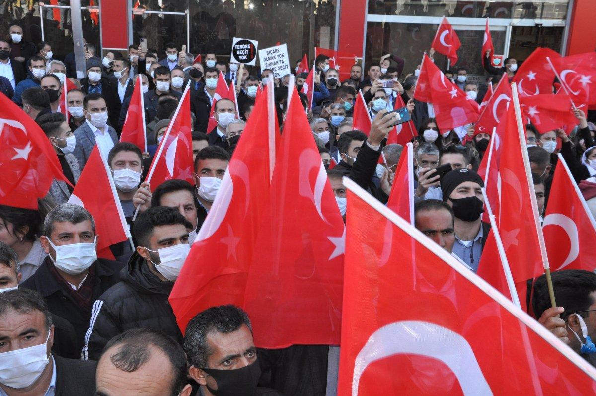 Şırnak’ta Gara katliamına tepki yürüyüşü yapıldı