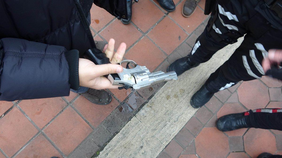 Samsun’da göle atılan silah polisi harekete geçirdi