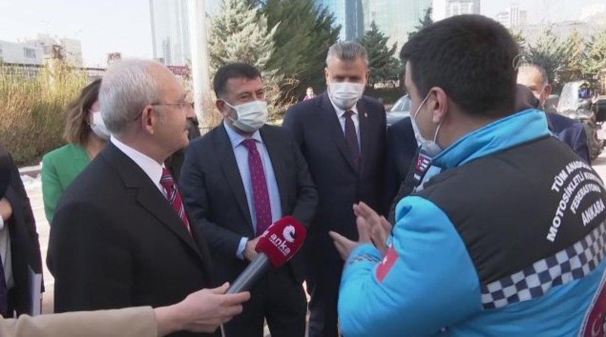 Kılıçdaroğlu motorlu kuryelerle buluştu