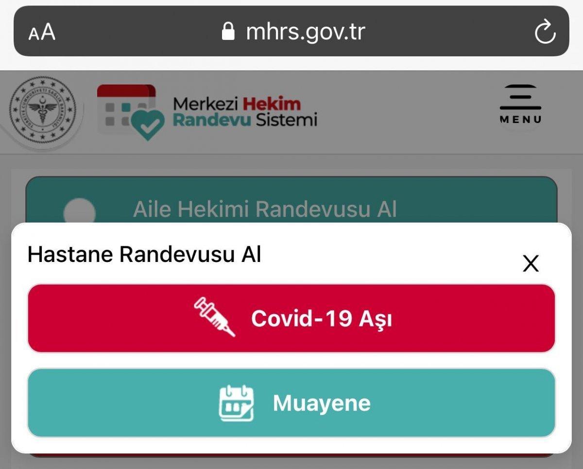Öğretmen koronavirüs aşı randevusu nasıl alınır? Aşı randevusu alma ekranı..